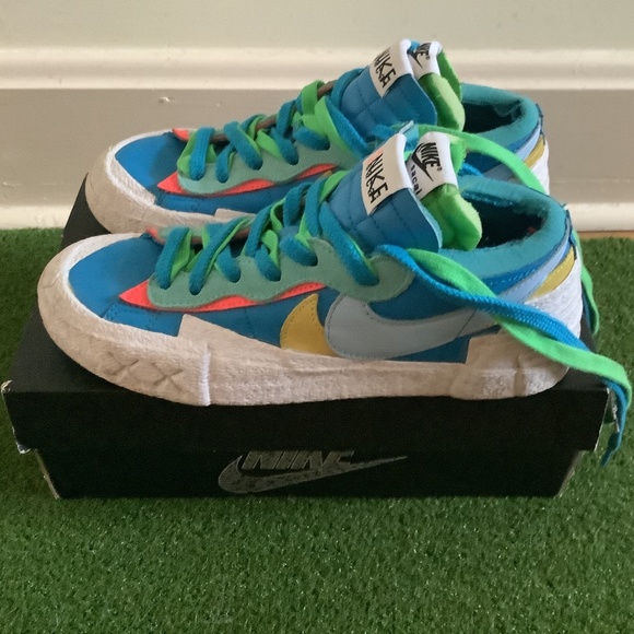 Size 6 - Nike Blazer Low x Sacai x Kaws - Neptune Blue - Picture 1 of 15